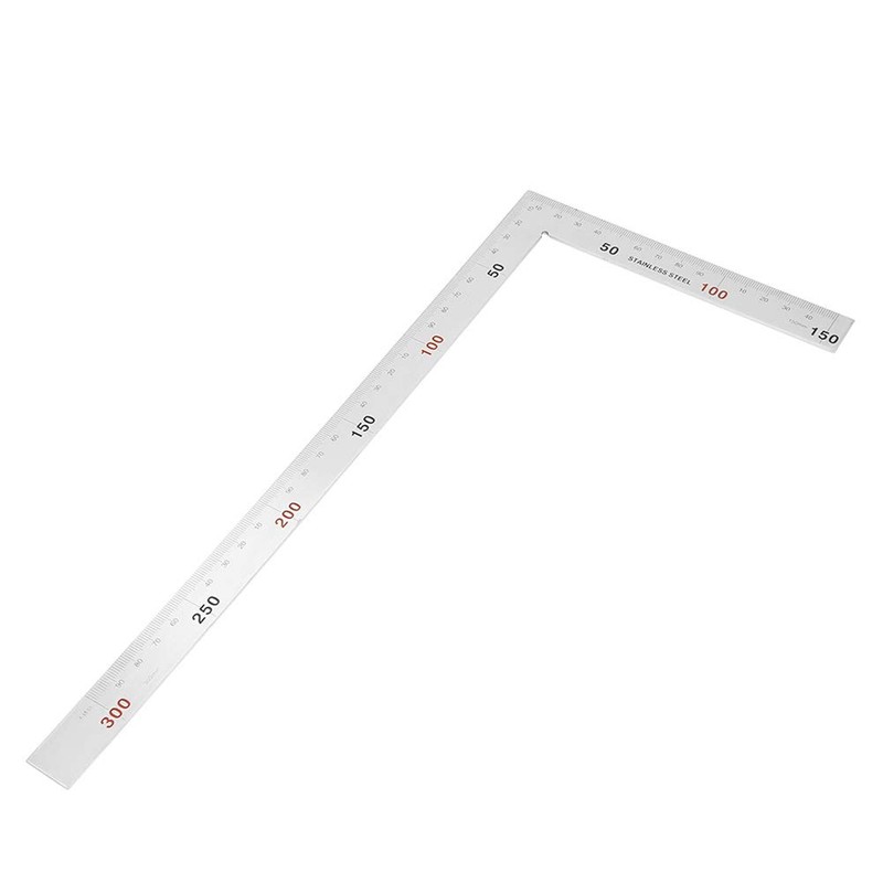 Oumefar Frame Square, Stainless Steel 90 Degree Right Angle Ruler,