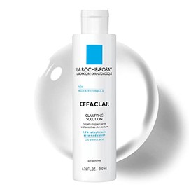 La Roche-Posay Effaclar Clarifying Solution Acne Toner with Salicylic Acid, 6.76 Fl. Oz.