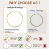 Jewlpire Medium Gold Hoop Earrings for Women, Lightweight 14K Gold