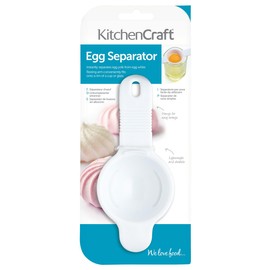 KitchenCraft Egg Separator Tool, Plastic, 14 x 6.5 cm, White