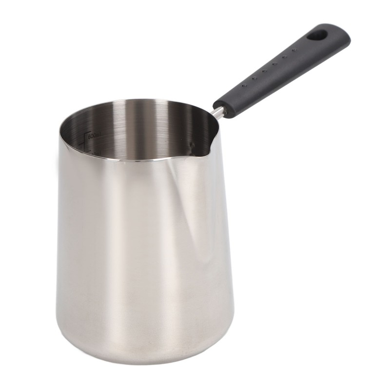 Coffee Milk Frothing Pitcher Cup 304 Stainless Steel Long Handle