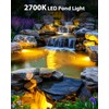 6W Pond Light 2700K SS316 Stainless Steel Fountain Light, 15FT