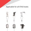 STAS Looped End Cord Clear Nylon - 10 pack –
