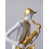 HAUCOZE Music Decor Figurine Saxophone Statue Modern Sculpture Home Gifts
