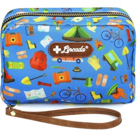 Portable Travel First Aid Kit for Kids and Adults, 143 Pieces All-Purpose Emergency First Aid Kit for Home, Car, Diaper Bag, Survival, Camping, Hiking, and More