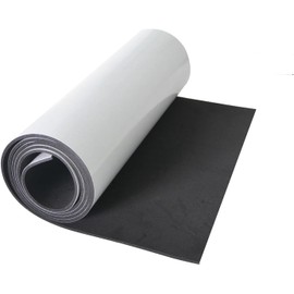 Qiveno Closed Cell Neoprene Foam Rubber Sheet with Adhesive - 60 x 15 x 1/8 Inch Multi-Function Insulation, Soundproofing, and Weatherproof Foam Padding Easy Cut DIY, Black