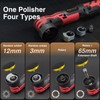 Blycorul Cordless Mini Polisher,1/1.5/2Inch,DA&RO with 11 Variable Speed 2500-6000 RPM,2