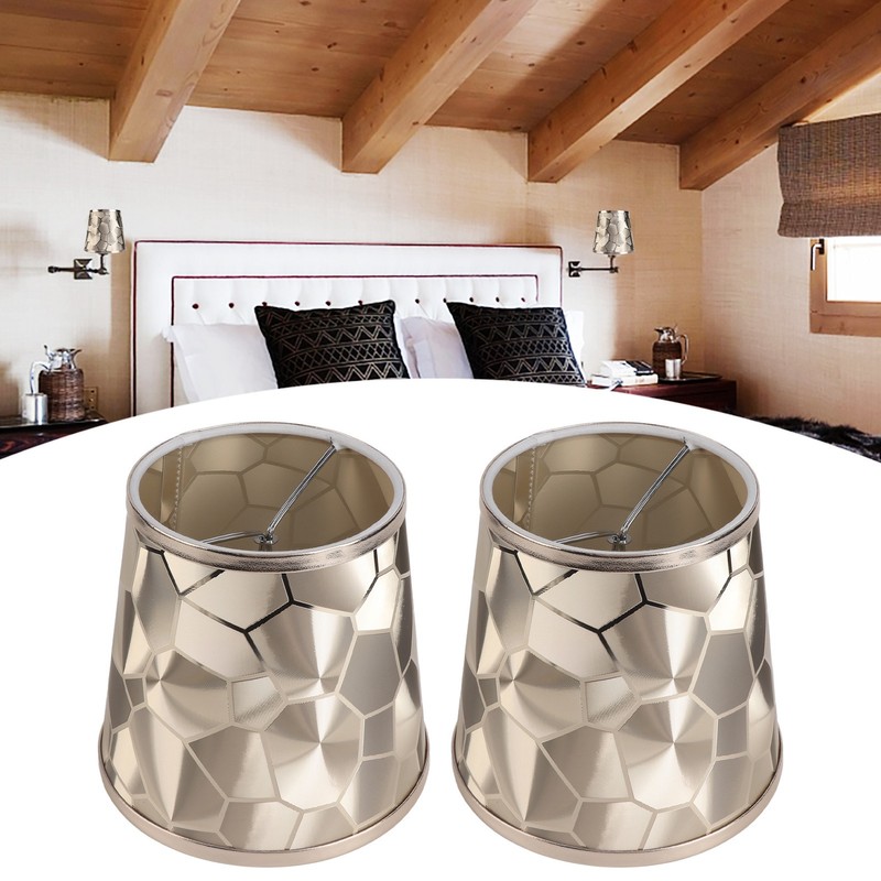 2PCS Drum Lamp Shade E14 PVC Modern Decorative Small Barrel