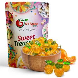 NY Spice Shop Orange Burst Juice Jelly Candy - Soft and Chewy Fruit Candy - Juicy Fruity Gummies Candies - Healthy Chewy Snacks (3 Pound)