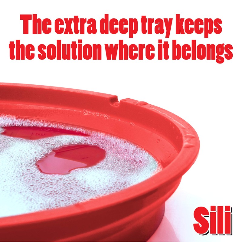Sili Saw Blade Collapsible Cleaning Tray Made from Silicone to