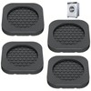 4 PCS Anti Vibration Pads for Washing Machine, Black Non
