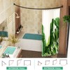 PrettyHome Adjustable Curved Shower Curtain Rod Rustproof Expandable 38-72 Inches