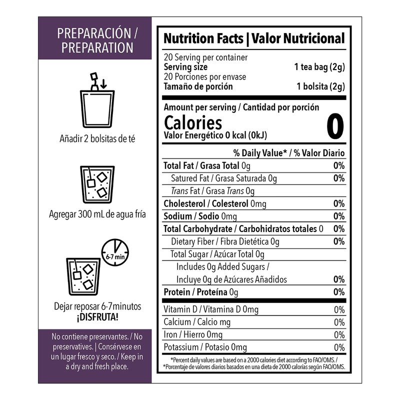 MONDAISA - Cold Brews, 20 tea bags (pack of 4),