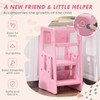 Adjustable Height Toddler Tower, Kitchen Stool Helper with Anti-Slip Mat