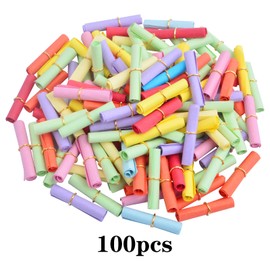 JMKTOOL 100pcs Lucky Wishing Paper Scrolls Mini Message Paper Colorful Scroll Paper Write-On-It Valentine Message Paper Roll for Birthday Anniversary Valentine's Gifts Decor