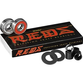 Bones Bearings Bones Reds 8 with Bearing Spacers & Axle Washers