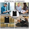 Plastic Clipboard with Storage, High Performance Clips, Portable Office Clipboard
