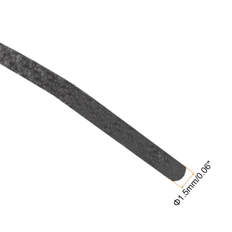 uxcell 2 Pcs Silicone Foam Seal Weather Strip 1.5 mm