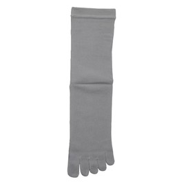 奈良県靴下工業協同組合 Fresh Cotton Toe Socks, 100% Cotton on Skin Contact Area, No Rubber Thread, 25-27cm, Made in Japan (GRAY)