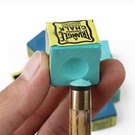  Durable Calcium Carbonate Tip Chalks Professional Snooker Cue Chalk Green Dry Blue Oily Square Pool Cue Chalk Billiards Accessories(Green)