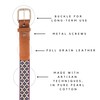 GauchoLife Interchangeable Handmade Woven Polo Belt - Guarda Pampas Design,