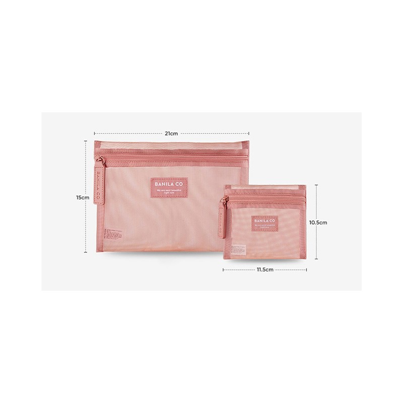 바닐라코 메쉬 파우치 2종 세트 Banila Co. Mesh Pouch 2-Piece
