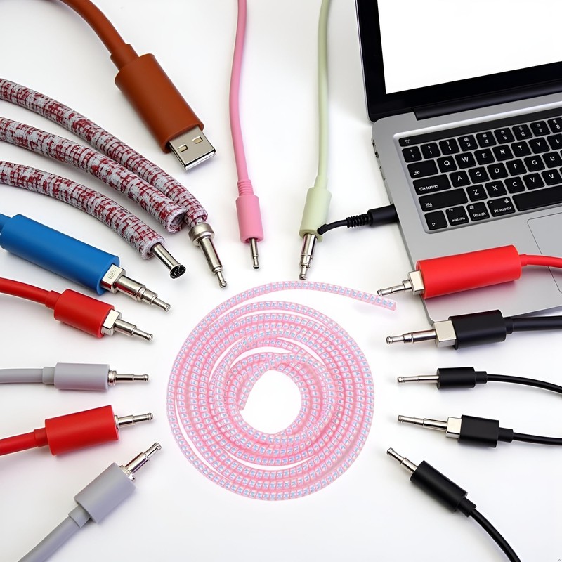 Spiral Cable Protector,Chargers Data Cable Protect Sleeve,Headphone Cable Saver for