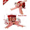 KAHEIGN Christmas Tree Topper, 25CM Large Red Xmas Tree Top