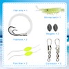 XBFOCNH Compact Fishing Set for Camper, Hiker, Hiking, Camping, Backpacking,