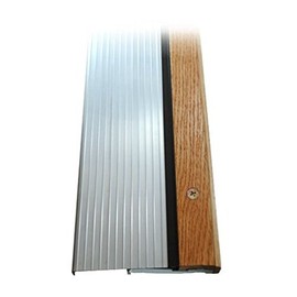 3' Aluminum & Oak Adjustable Door Sill' (Grey/Mill)