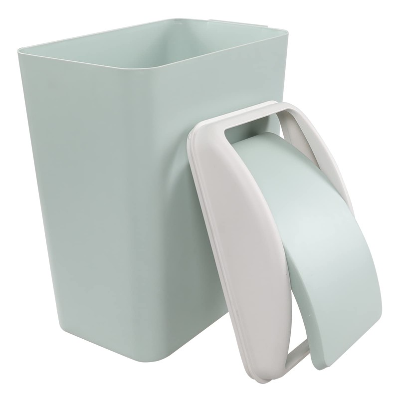 Vareone 15 L Plastic Slim Trash Bin with Swing Lid,