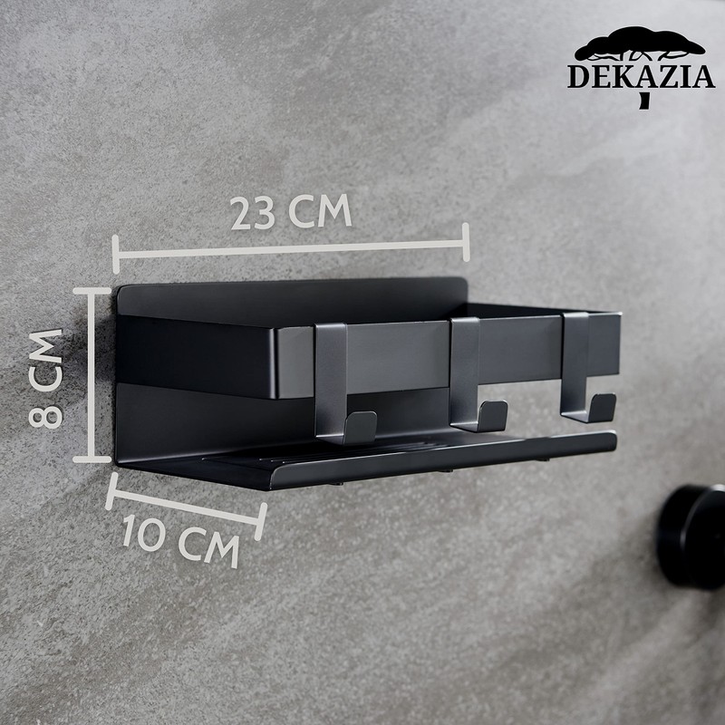 DEKAZIA® Shower Shelf No Drilling Black Shower Shelf No Drilling
