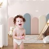 Kids Autism Wall Padding, 4pc Peel & Stick Upholstered Headboard