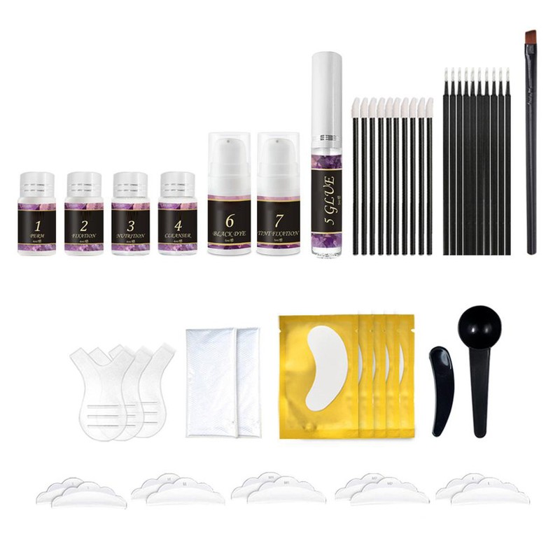 Eyelash and Brow Lift and Tint Kit Eyelash Lamination Starter