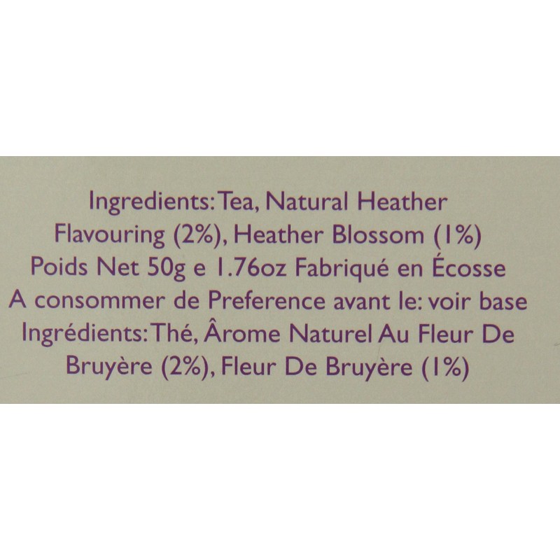 Edinburgh Tea and Coffee Company Heather Tea, 25 Count Teabags