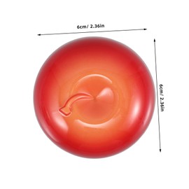 Baluue Apple Shaped Travel Cosmetic Jar Refillable Face Cream Container for Women Portable Empty Lotion Bottle Durable Skincare Jar for Travel Makeup