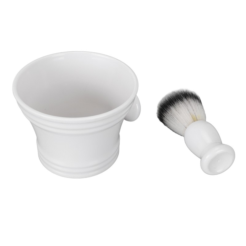 Men Beard Foaming Brush Set Soap Bowl Brush Rack Rich