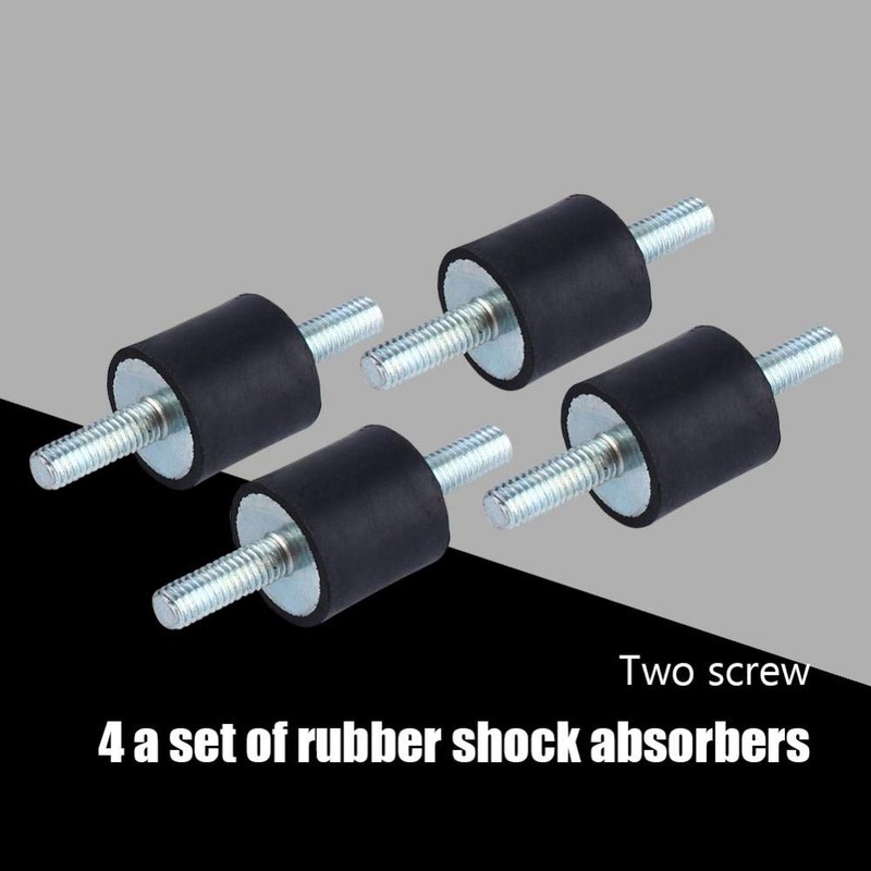 M6 Rubber Mount, 4 Pieces Anti-Vibration Isolator Rubber Vibration Isolation