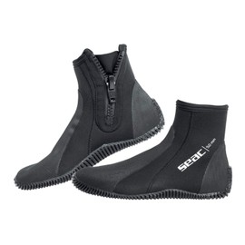 Seac Regular, 5 mm Neoprene short Diving Boots with Semi-Rigid Sole and Heel and Ankle Protection