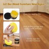 2 piezas de madera condimento cera de abeja pulidor muebles