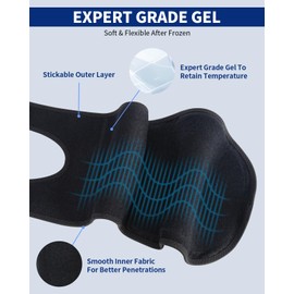 2 PCS Gel Ice Pack Wrap with Straps for Knee,Elbow, Wrist, Neck, Ankle & Back,Reusable Ice Packs for Injuries, Inflammation & Recovery Hot Cold Therapy Short Style