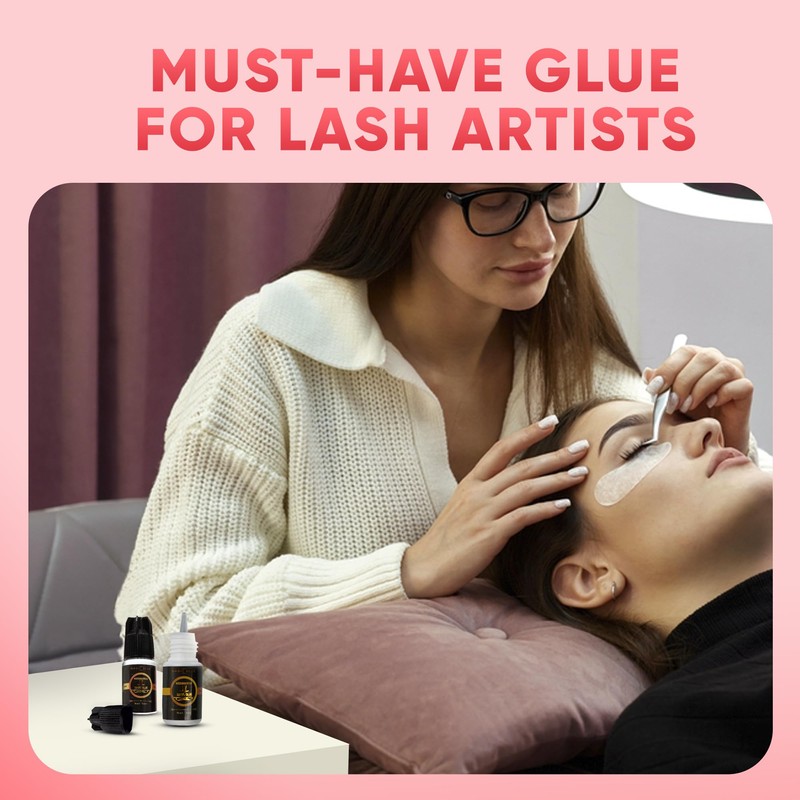 MDC Lashes - Magic Glue for Eyelash Extension, 2 bottles/6ml,
