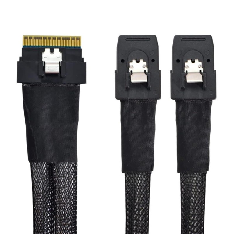 AoQhir Slim SAS SFF 8654 8i to Dual Mini SAS