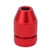 Adjustable Drill Stop Collar Aluminum Alloy Red Anti Slip Nylon