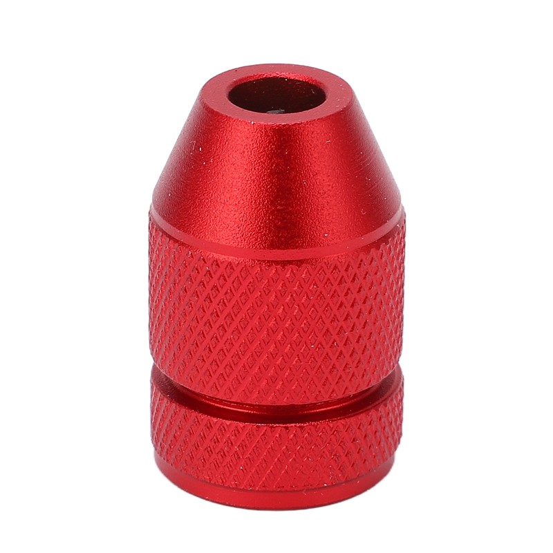 Adjustable Drill Stop Collar Aluminum Alloy Red Anti Slip Nylon