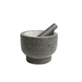 Cilio by Frieling Goliath Natural Granite Mortar and Pestle Set, Grinder for Spices and Seeds, 5 Inches Tall - Mortar Pestle Seed Grinder - Italian Mortar and Pestle