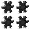 L075 Flexible NBR Rubber Spider Center Insert, 4 Pack Solid