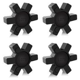 L075 Flexible NBR Rubber Spider Center Insert, 4 Pack Solid Coupling Pad Bumper Spider Center Inserts for L075 L Jaw Coupling Set