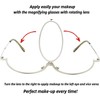 Makeup Glasses Magnifying Fold Flip Down Eye Makeup +1.5 +2.0
