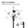 Adjustable Phone Tripod Stand, Extendable Height with Stable Base, Black